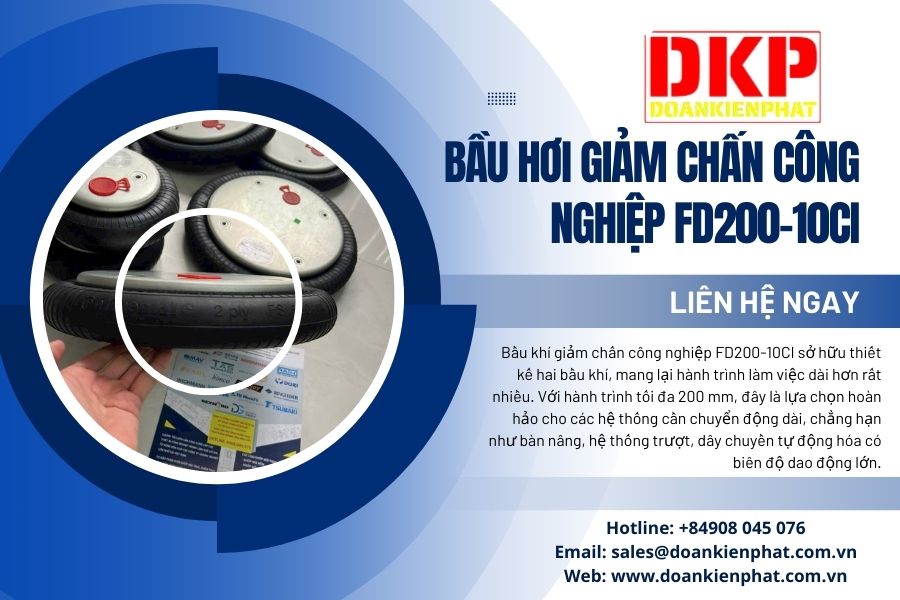 Bầu hơi giảm chấn công nghiệp FD200-10CI Đoàn Kiên Phát