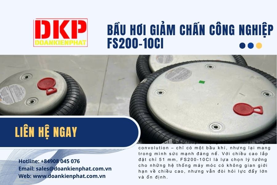 Bầu hơi giảm chấn công nghiệp FS200-10CI Đoàn Kiên Phát