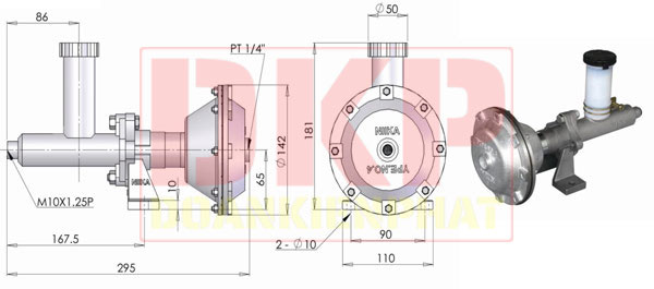 Phanh tăng áp thủy lực không khí BST NIIKA Đoàn Kiên Phát