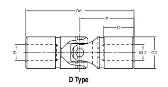 Khớp nối cardan Lovejoy D