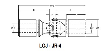 Khớp nối cardan Lovejoy LOJ-JR4