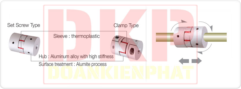 Khớp nối trục động cơ servo Duri DJC