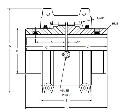 Khớp nối lưới lò xo T10 Rexnold