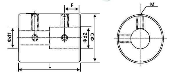 Khớp nối cứng bằng nhôm DENSEN