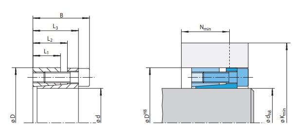 Khớp khóa trục Ringspann RLK132