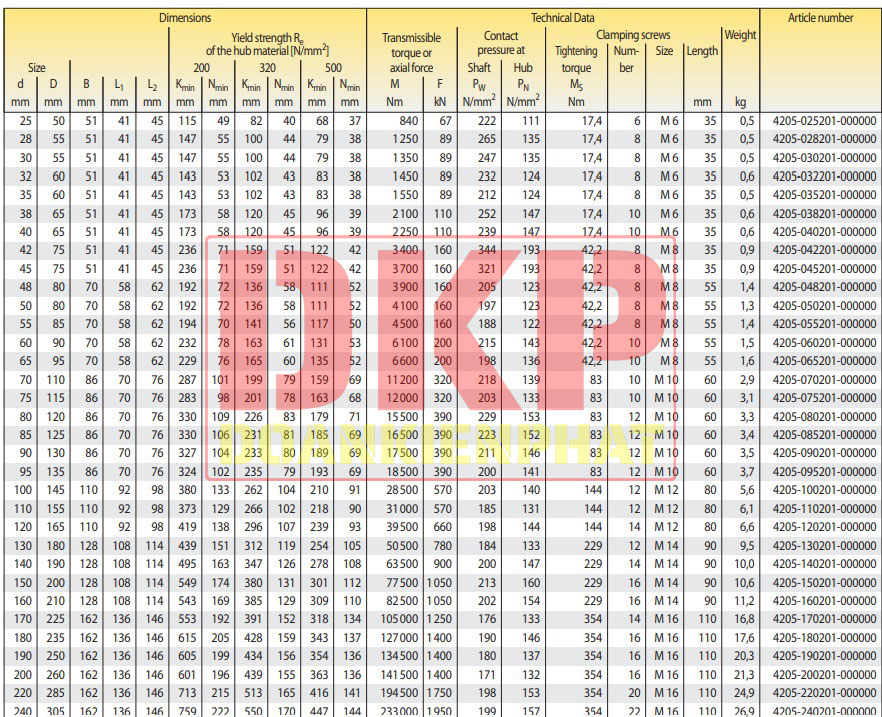 Khớp khóa trục Ringspann RLK402