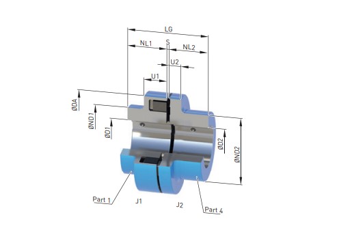 Khớp nối trục N-eupex B